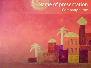 Gold Orange Red PowerPoint Template