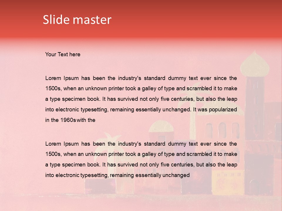 Gold Orange Red PowerPoint Template