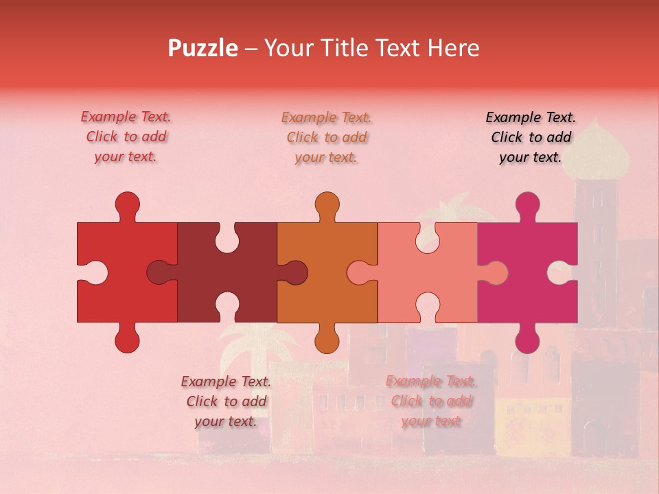 Gold Orange Red PowerPoint Template