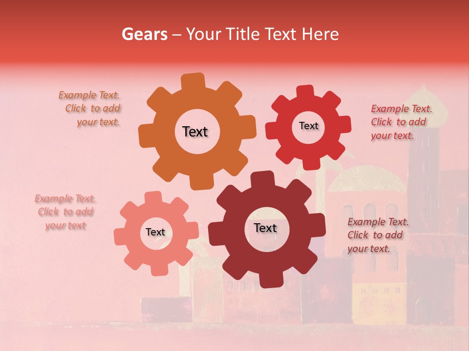 Gold Orange Red PowerPoint Template