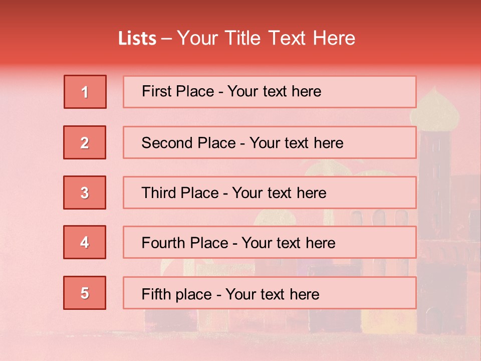 Gold Orange Red PowerPoint Template