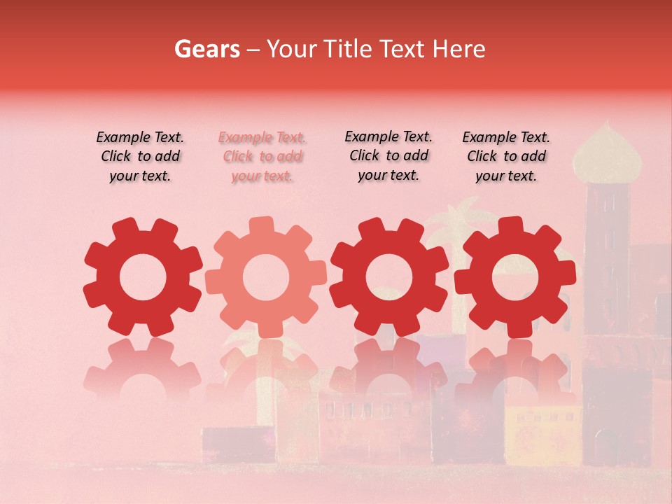 Gold Orange Red PowerPoint Template