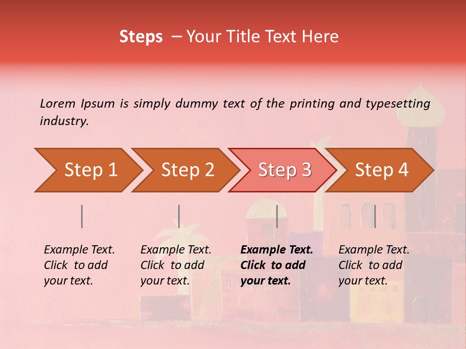 Gold Orange Red PowerPoint Template