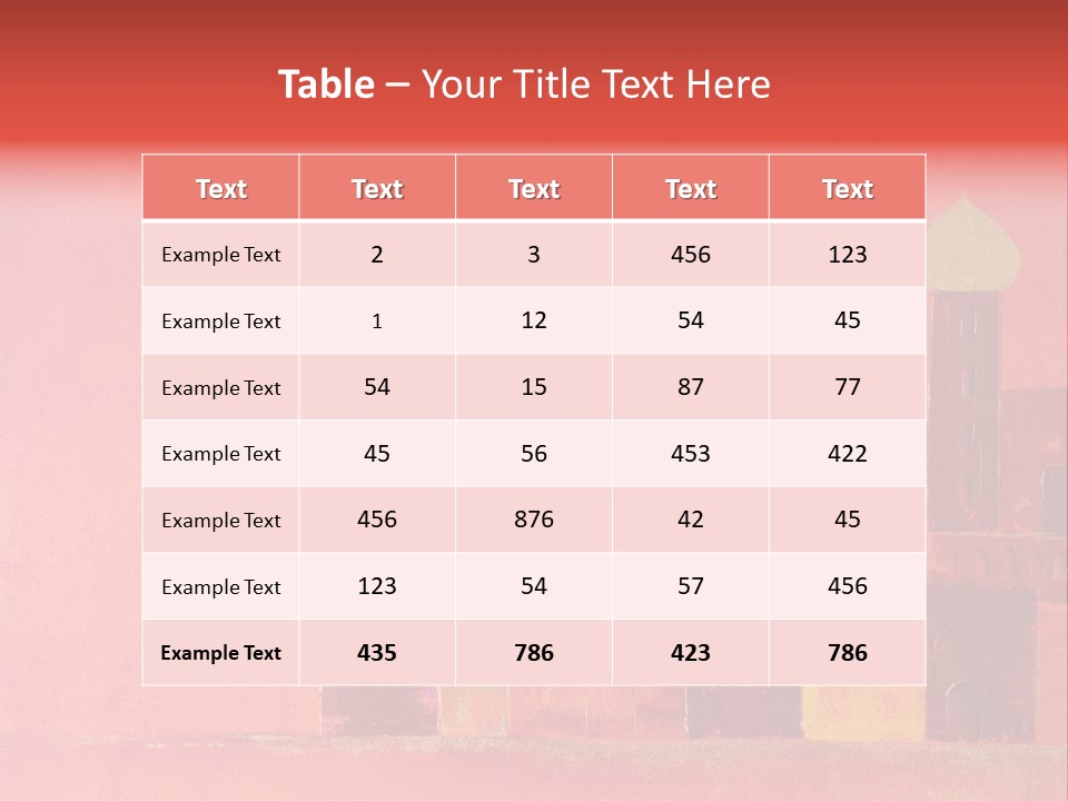 Gold Orange Red PowerPoint Template