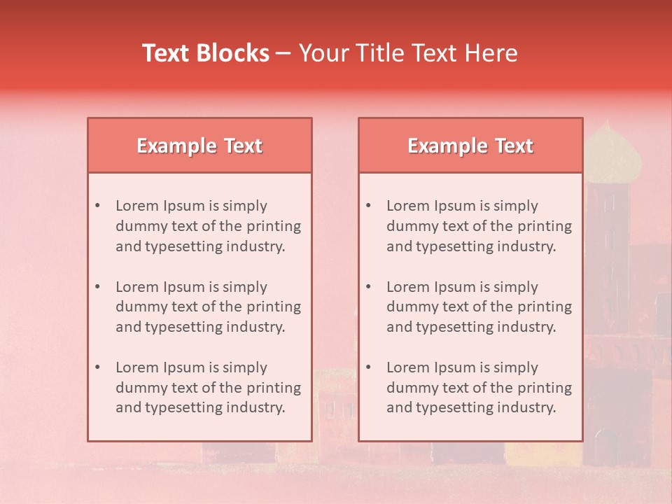Gold Orange Red PowerPoint Template