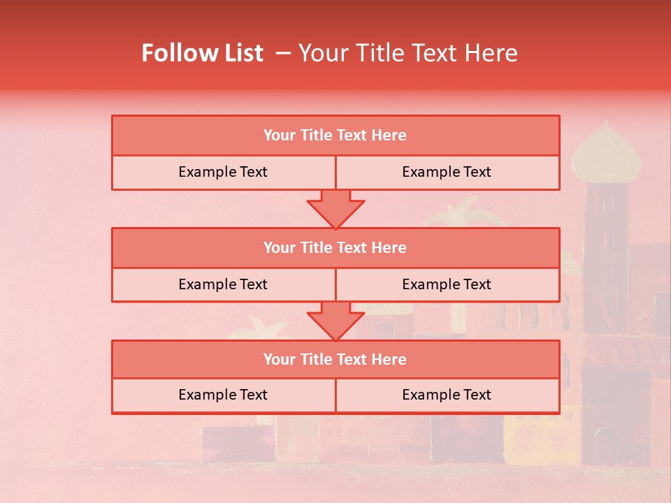 Gold Orange Red PowerPoint Template