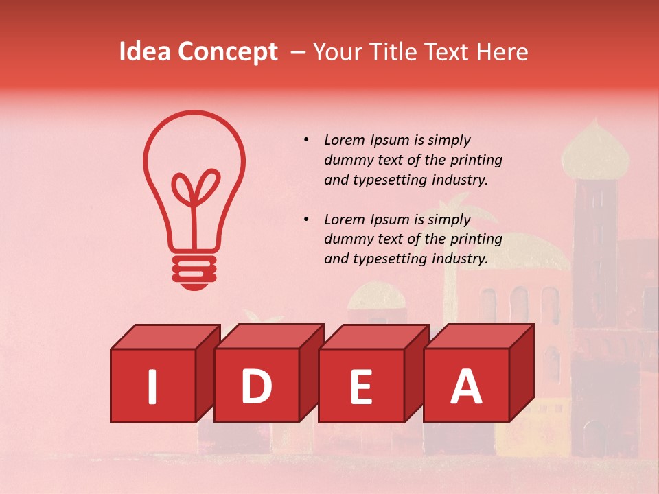 Gold Orange Red PowerPoint Template