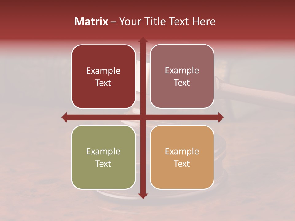 Courtroom Hammer Opinion PowerPoint Template