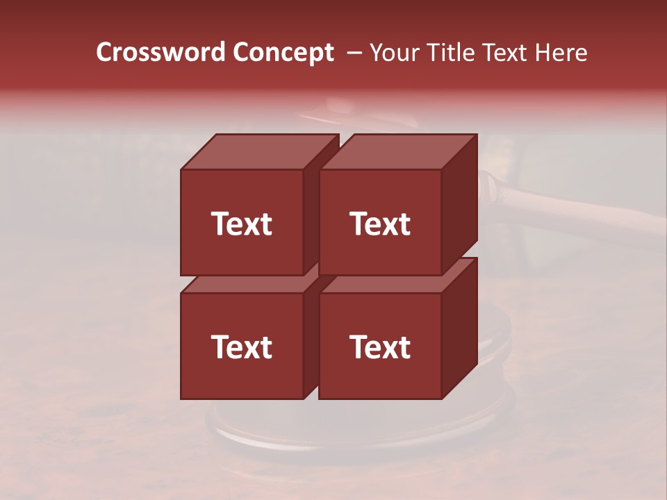Courtroom Hammer Opinion PowerPoint Template