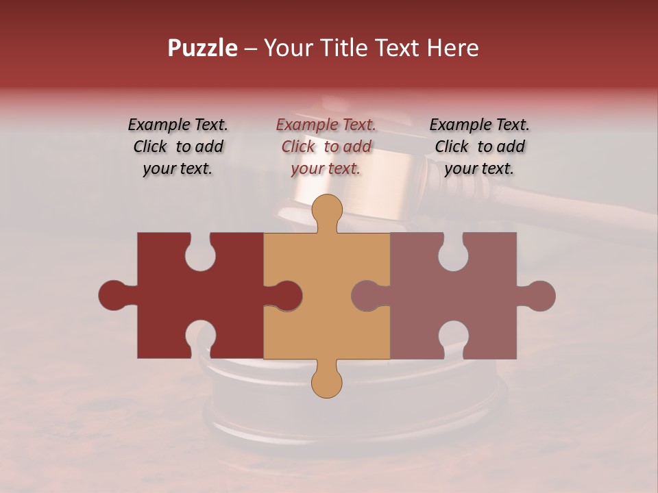 Courtroom Hammer Opinion PowerPoint Template