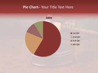 Courtroom Hammer Opinion PowerPoint Template