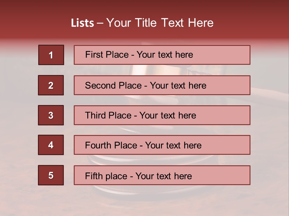 Courtroom Hammer Opinion PowerPoint Template