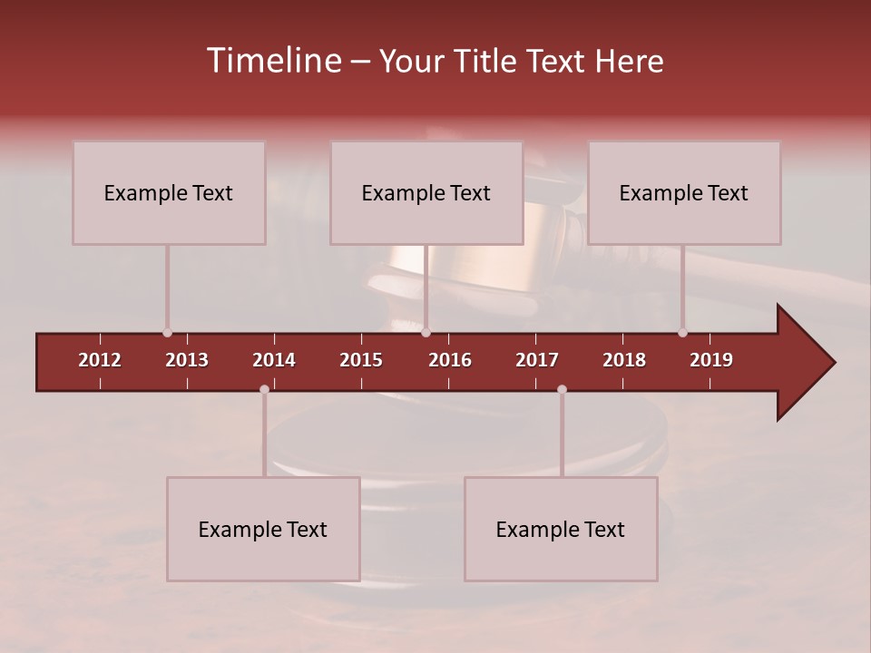Courtroom Hammer Opinion PowerPoint Template