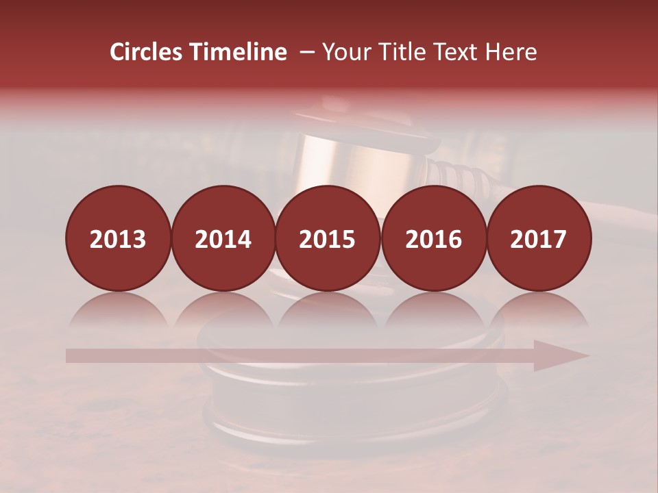 Courtroom Hammer Opinion PowerPoint Template