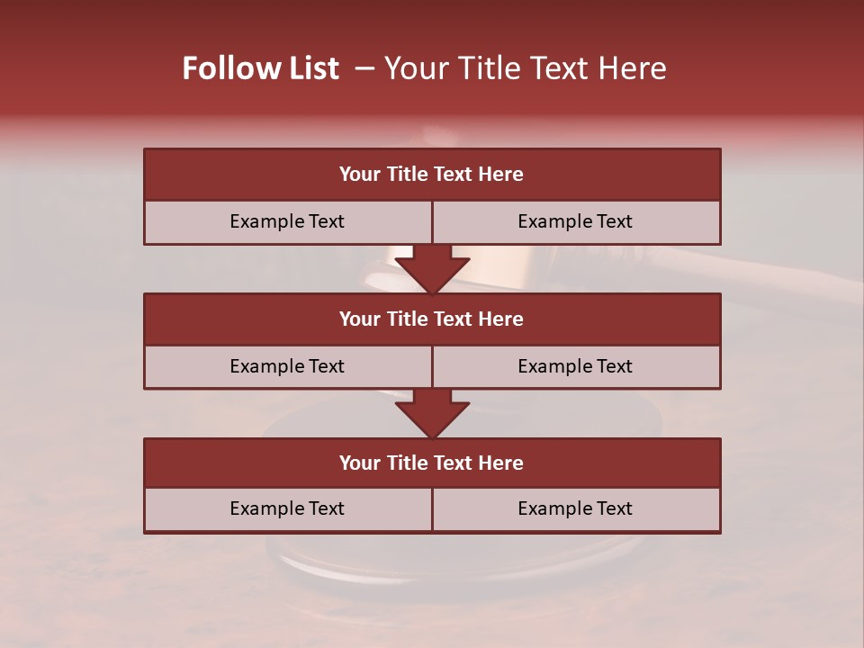 Courtroom Hammer Opinion PowerPoint Template
