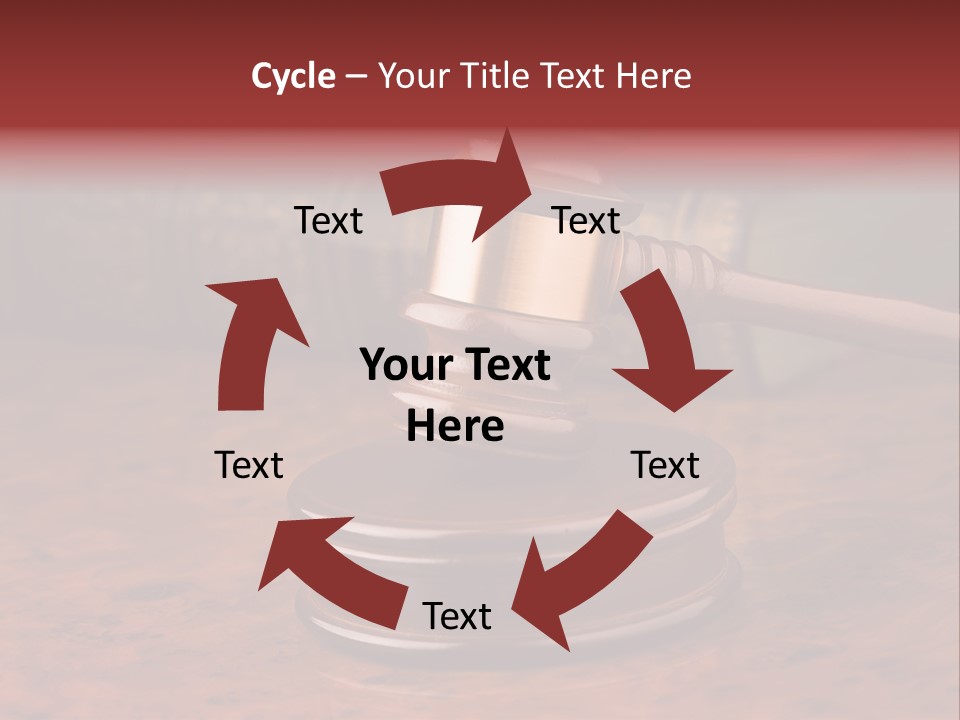 Courtroom Hammer Opinion PowerPoint Template