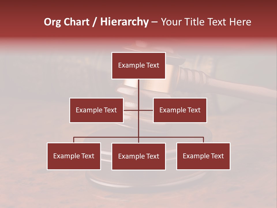 Courtroom Hammer Opinion PowerPoint Template