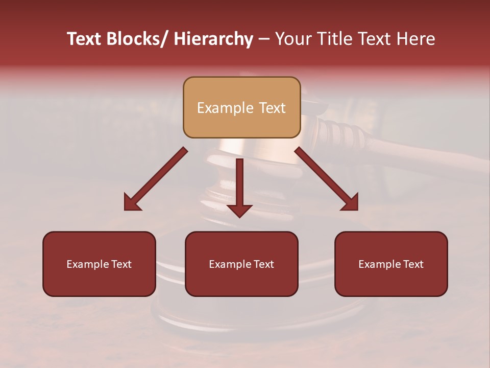 Courtroom Hammer Opinion PowerPoint Template