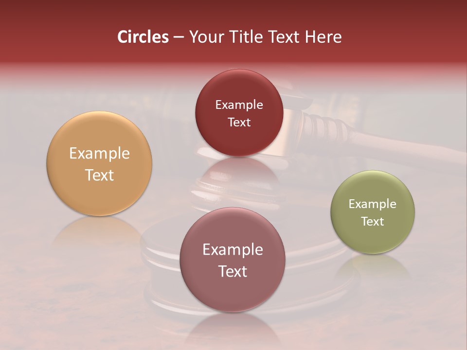 Courtroom Hammer Opinion PowerPoint Template