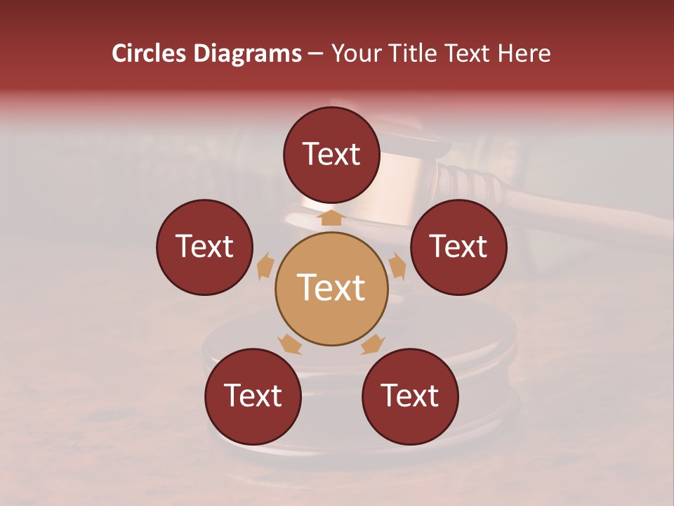 Courtroom Hammer Opinion PowerPoint Template