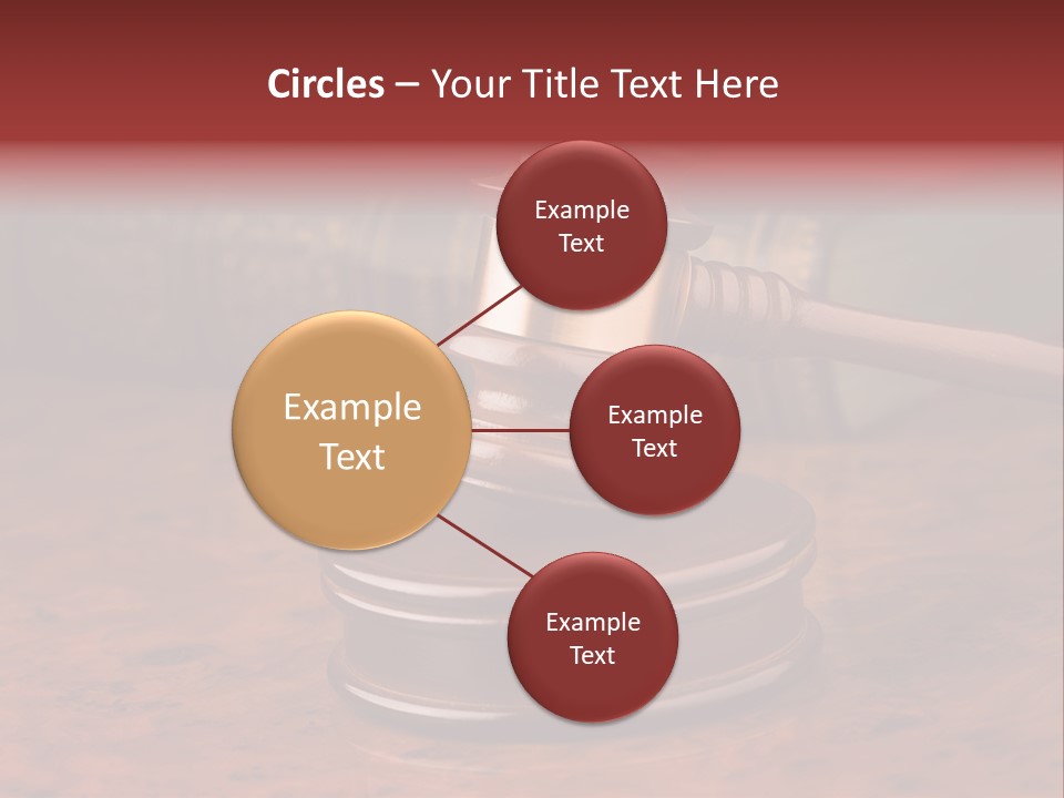 Courtroom Hammer Opinion PowerPoint Template