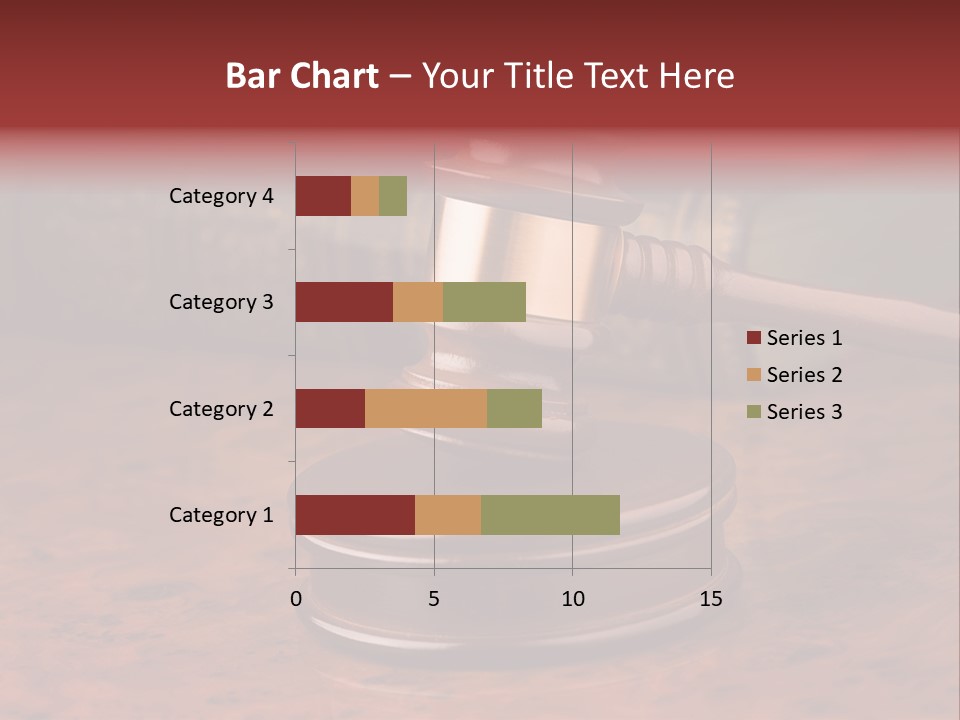 Courtroom Hammer Opinion PowerPoint Template