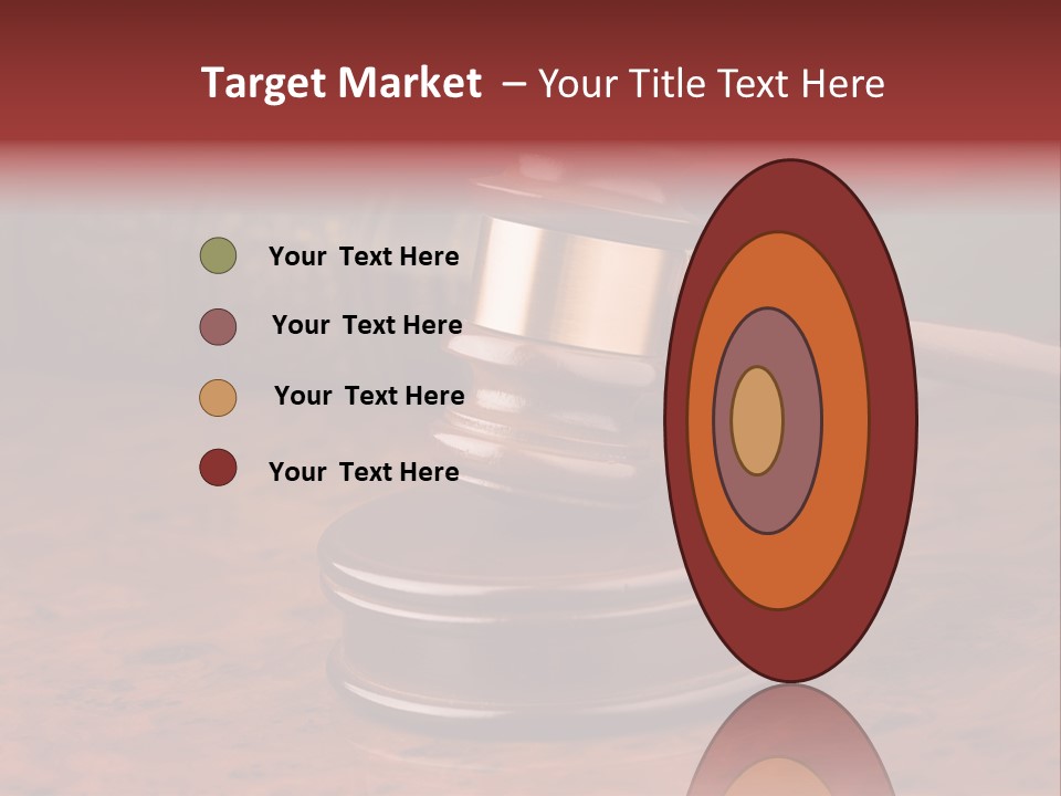 Courtroom Hammer Opinion PowerPoint Template