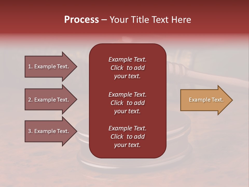 Courtroom Hammer Opinion PowerPoint Template
