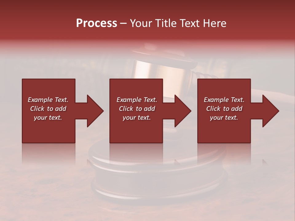 Courtroom Hammer Opinion PowerPoint Template