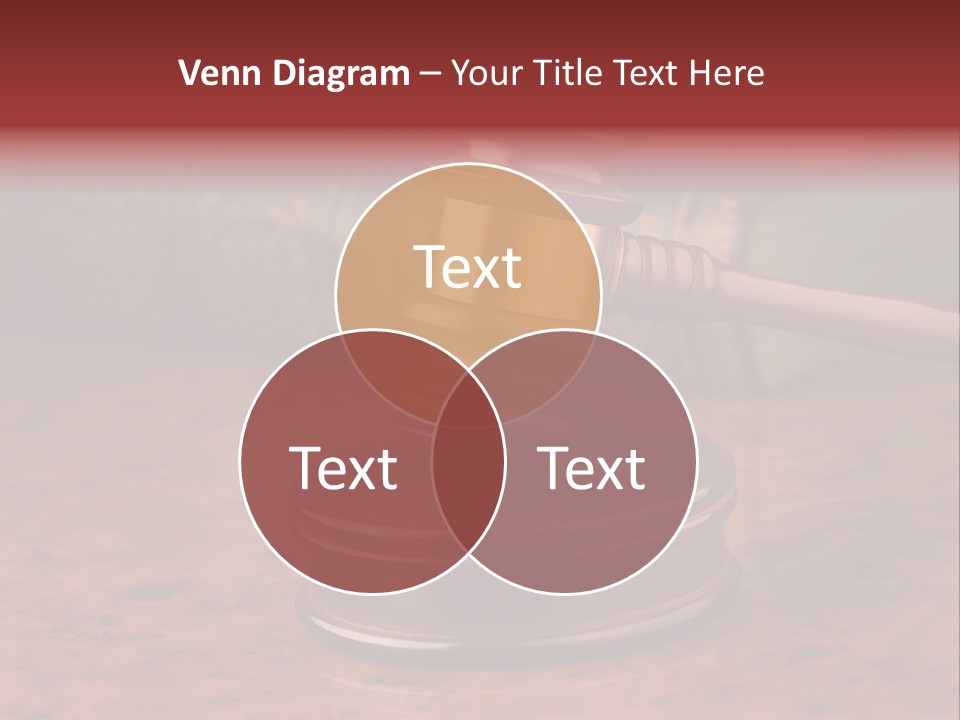 Courtroom Hammer Opinion PowerPoint Template