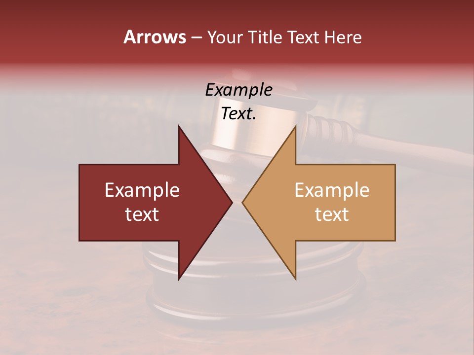 Courtroom Hammer Opinion PowerPoint Template
