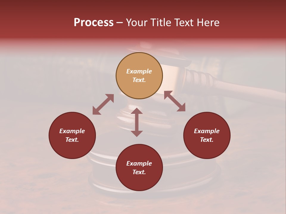 Courtroom Hammer Opinion PowerPoint Template