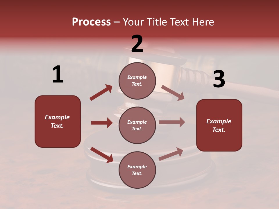 Courtroom Hammer Opinion PowerPoint Template