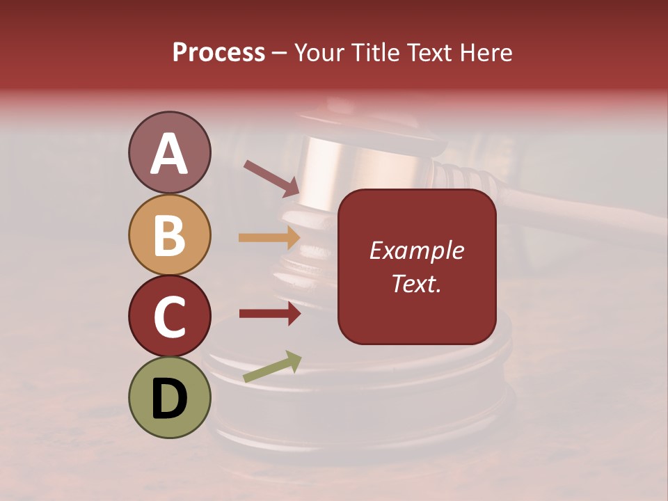 Courtroom Hammer Opinion PowerPoint Template