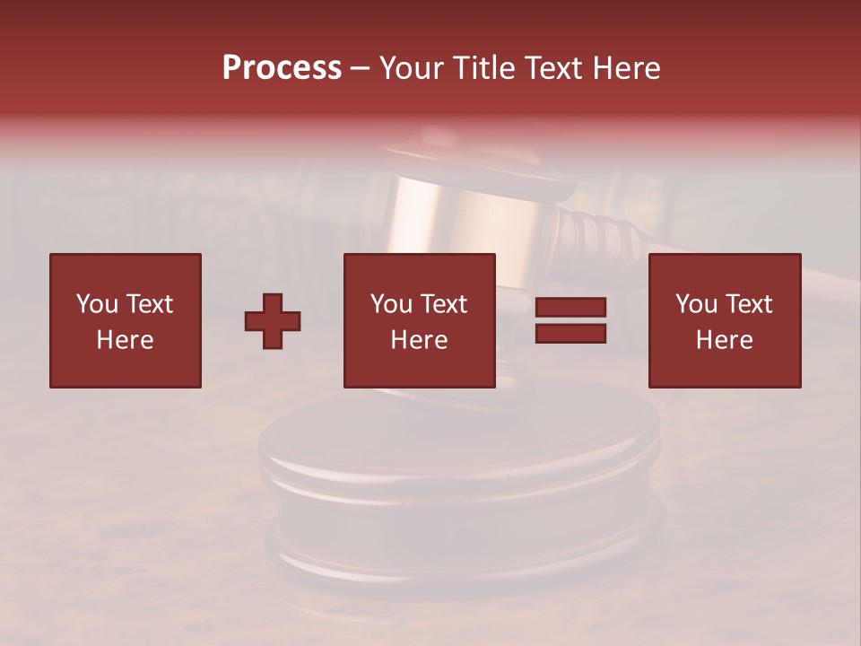 Courtroom Hammer Opinion PowerPoint Template
