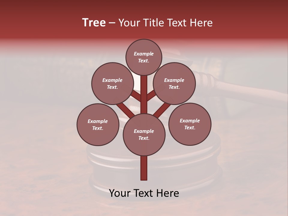 Courtroom Hammer Opinion PowerPoint Template