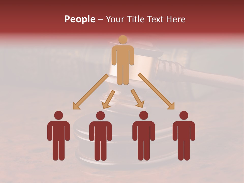 Courtroom Hammer Opinion PowerPoint Template