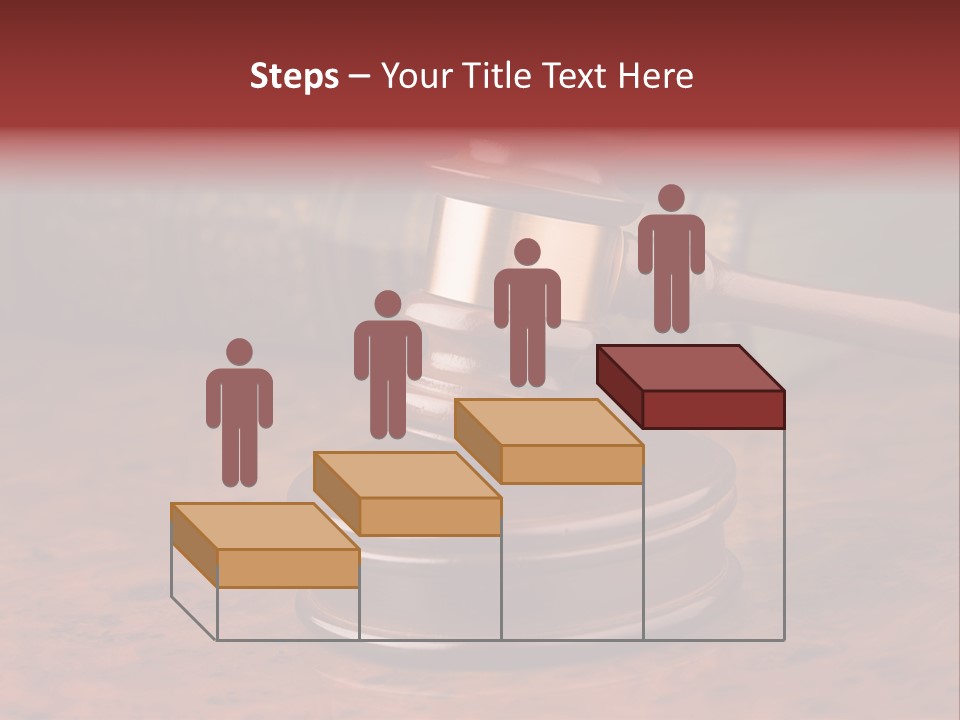 Courtroom Hammer Opinion PowerPoint Template