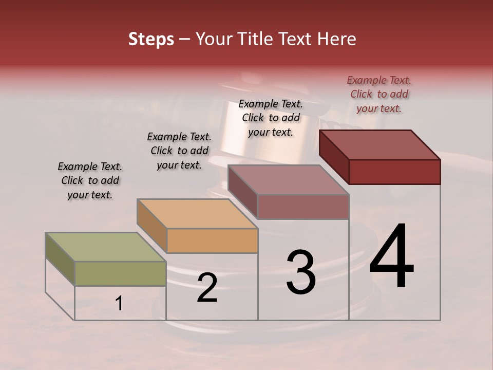 Courtroom Hammer Opinion PowerPoint Template