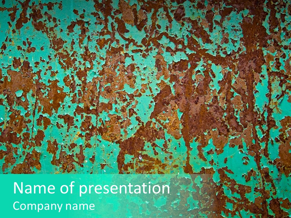 Colored Exhaustion Distressed PowerPoint Template