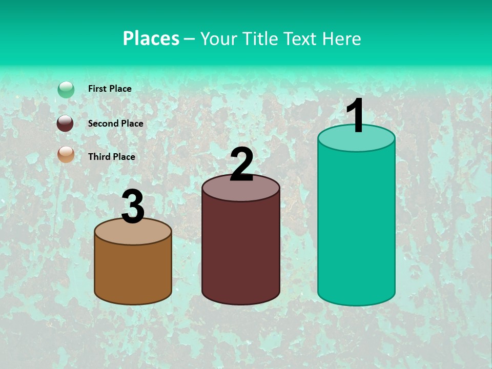 Colored Exhaustion Distressed PowerPoint Template