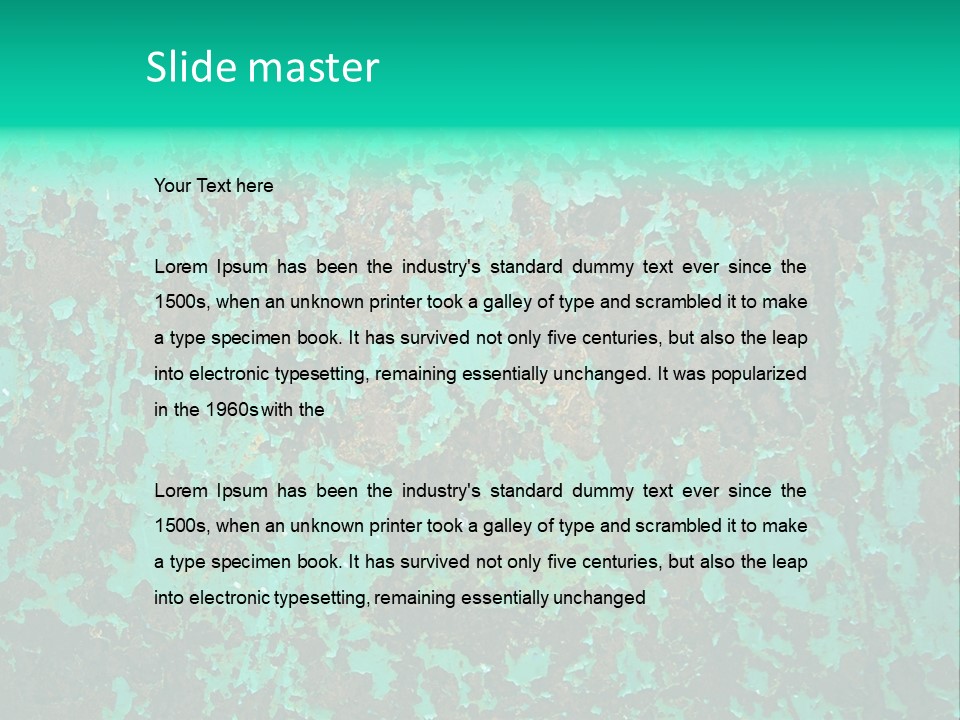 Colored Exhaustion Distressed PowerPoint Template