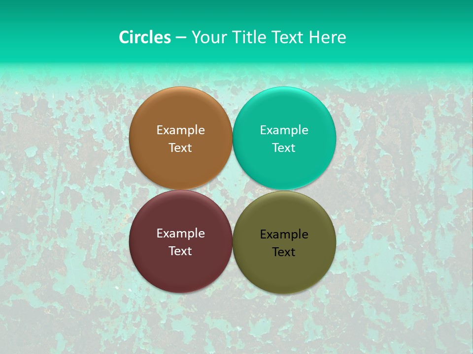 Colored Exhaustion Distressed PowerPoint Template