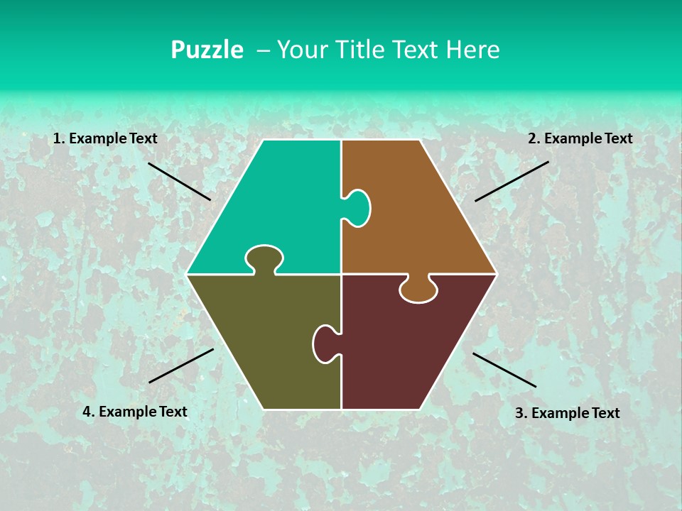 Colored Exhaustion Distressed PowerPoint Template