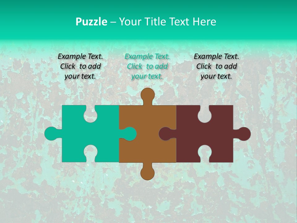 Colored Exhaustion Distressed PowerPoint Template