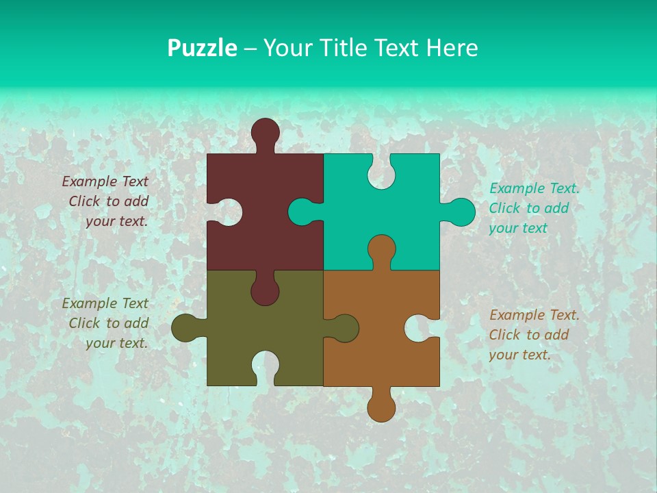 Colored Exhaustion Distressed PowerPoint Template