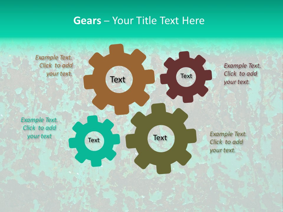 Colored Exhaustion Distressed PowerPoint Template