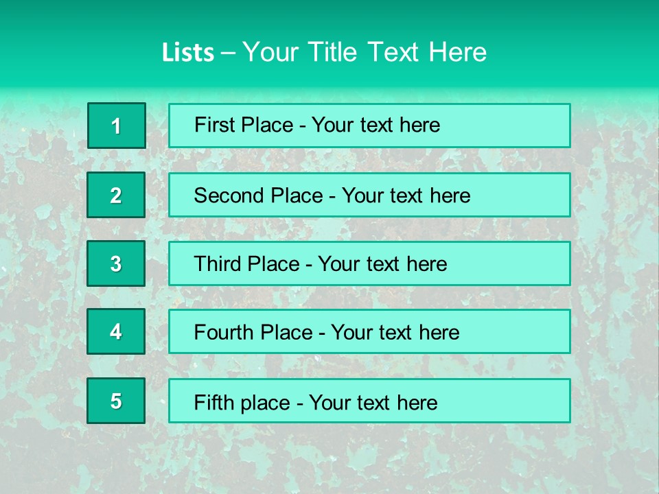 Colored Exhaustion Distressed PowerPoint Template