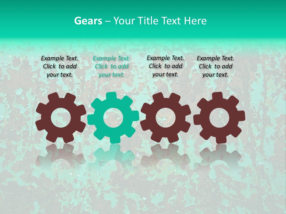 Colored Exhaustion Distressed PowerPoint Template