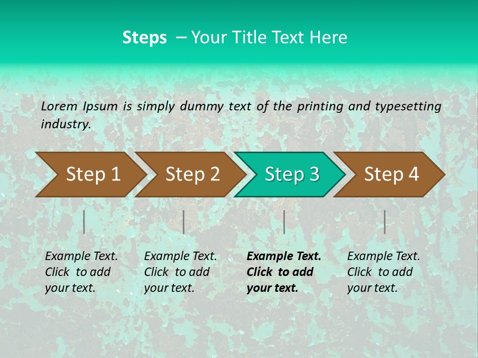 Colored Exhaustion Distressed PowerPoint Template